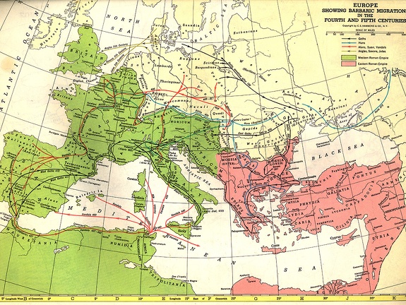 Barbaric Migrations of the 4th & 5th century
